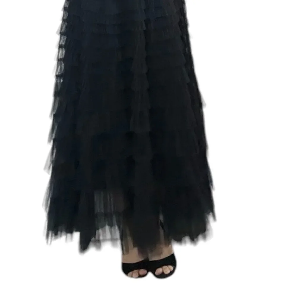 NWT Black Tulle Skirt- Fully Lined